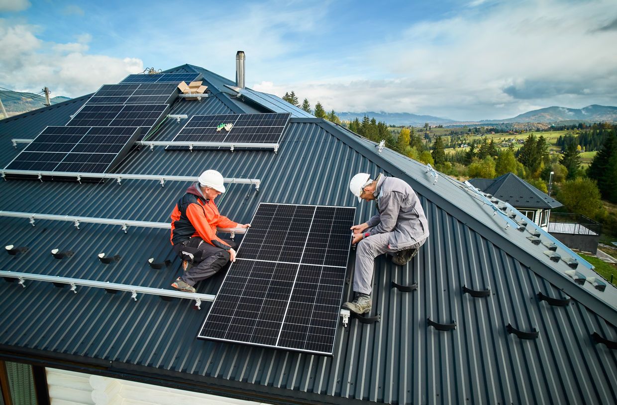 Panneaux photovoltaïques avec batteries